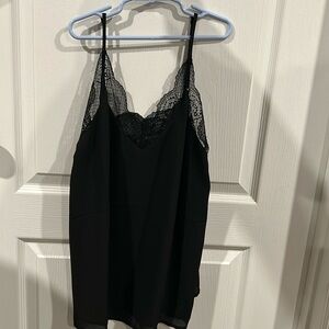 Black Lace Tank Top